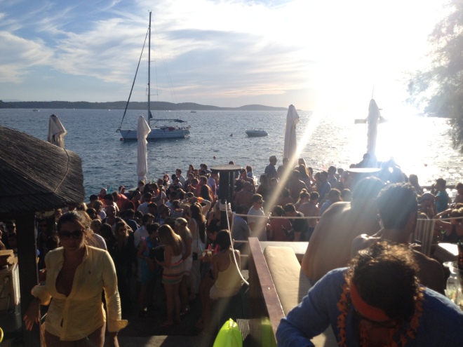 Just a little beach party in Hvar